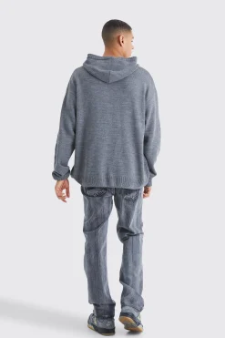 boohooMAN Oversized Boxy Jacquard Knit Jumper | UK| Knitwear