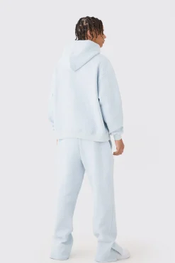 boohooMAN Oversized Boxy Jacquard Quilted Embroided Hooded Tracksuit | UK| Tracksuits