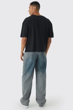 Oversized Boxy Large Scale Eagle Varsity Print T-Shirt | UK^boohooMAN Best