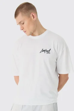 Oversized Boxy Limited Spider Printed T-Shirt | UK^boohooMAN Hot