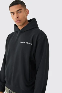 boohooMAN Oversized Boxy Loopback Hoodie | UK| Hoodies & Sweatshirts