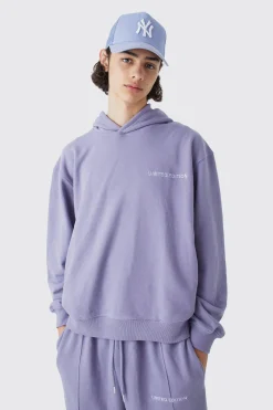 boohooMAN Oversized Boxy Loopback Hoodie | UK| Hoodies & Sweatshirts