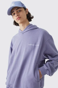 boohooMAN Oversized Boxy Loopback Hoodie | UK| Hoodies & Sweatshirts