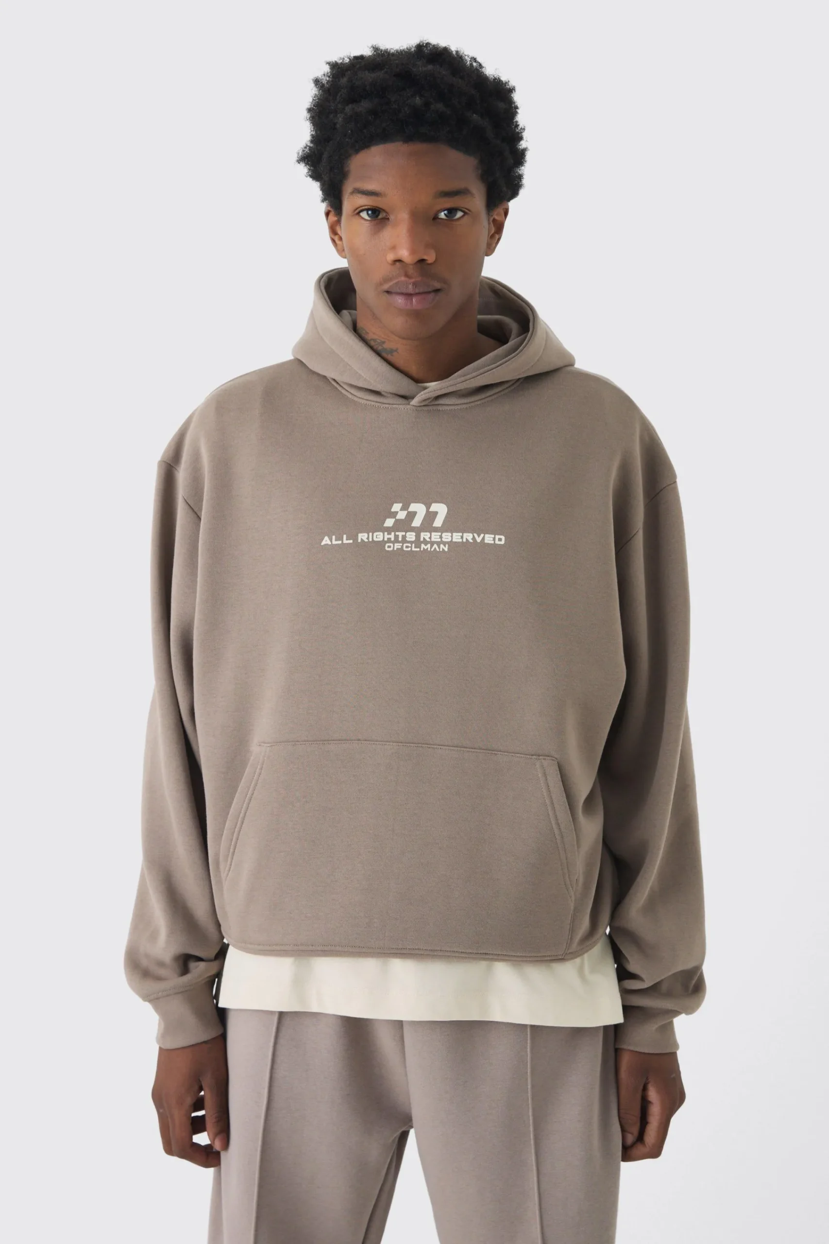 boohooMAN Oversized Boxy M Printed Hoodie | UK| Hoodies & Sweatshirts