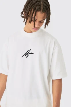 boohooMAN Oversized Boxy Man Flock Printed T-shirt & Short Set | UK| Sets & Co-Ords|Tracksuits