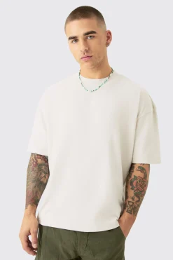 Oversized Boxy Monte Carlo Print Wash Back Print T-shirt | UK^boohooMAN Clearance