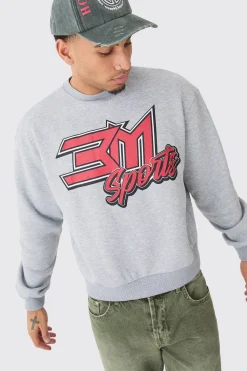 boohooMAN Oversized Boxy Moto Bm Sports Sweatshirt | UK| Hoodies & Sweatshirts