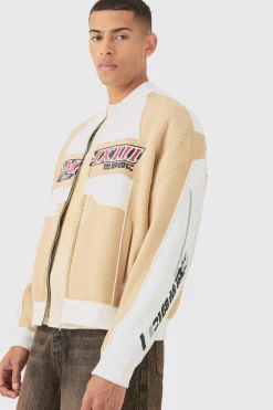boohooMAN Oversized Boxy Moto Jersey Jacket | UK| Coats & Jackets