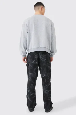 boohooMAN Oversized Boxy Moto Racing Sweatshirt | UK| Hoodies & Sweatshirts