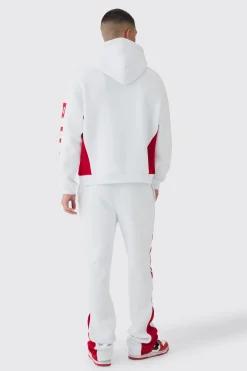 boohooMAN Oversized Boxy Moto Series Tracksuit | UK| Tracksuits