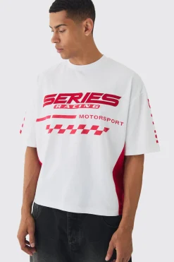 Oversized Boxy Moto Series T-Shirt | UK^boohooMAN Sale