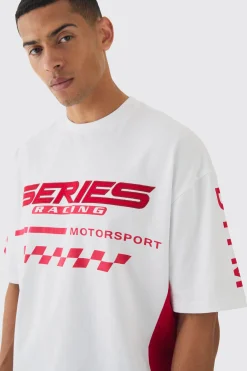 Oversized Boxy Moto Series T-Shirt | UK^boohooMAN Sale