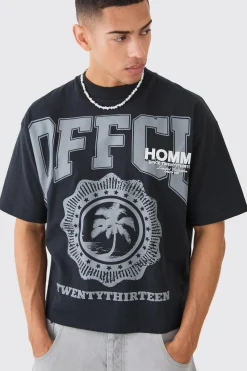Oversized Boxy Ofcl Graphic Heavyweight T-shirt | UK^boohooMAN Discount