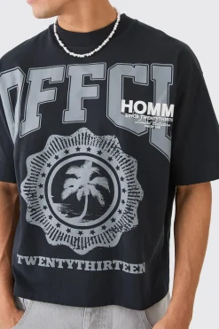 Oversized Boxy Ofcl Graphic Heavyweight T-shirt | UK^boohooMAN Discount