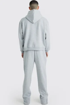 boohooMAN Oversized Boxy Ofcl Spray Split Hem Tracksuit | UK| Tracksuits