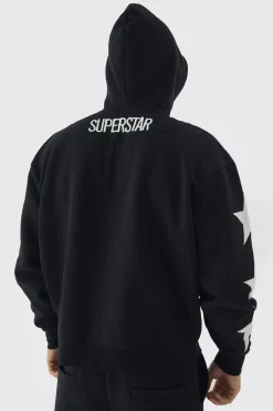 boohooMAN Oversized Boxy Off Season Puff Printed Hoodie | UK| Hoodies & Sweatshirts