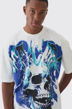 Oversized Boxy Official Skull Graphic T-shirt | UK^boohooMAN