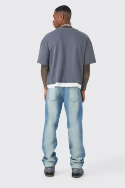 Oversized Boxy Outlaws Faux Layer T-shirt | UK^boohooMAN Clearance