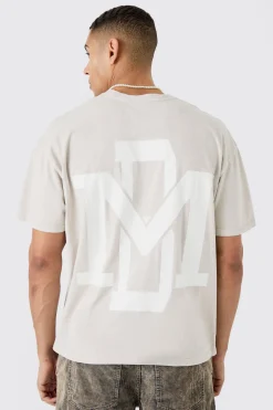 Oversized Boxy Overdyed Graphic T-shirt | UK^boohooMAN