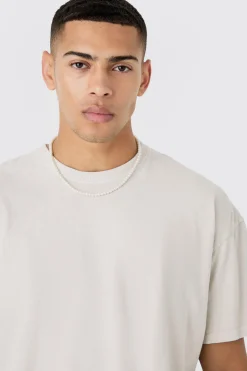 Oversized Boxy Overdyed Graphic T-shirt | UK^boohooMAN