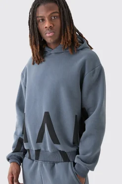 boohooMAN Oversized Boxy Peached Man Dash Split Hem Tracksuit | UK| Tracksuits