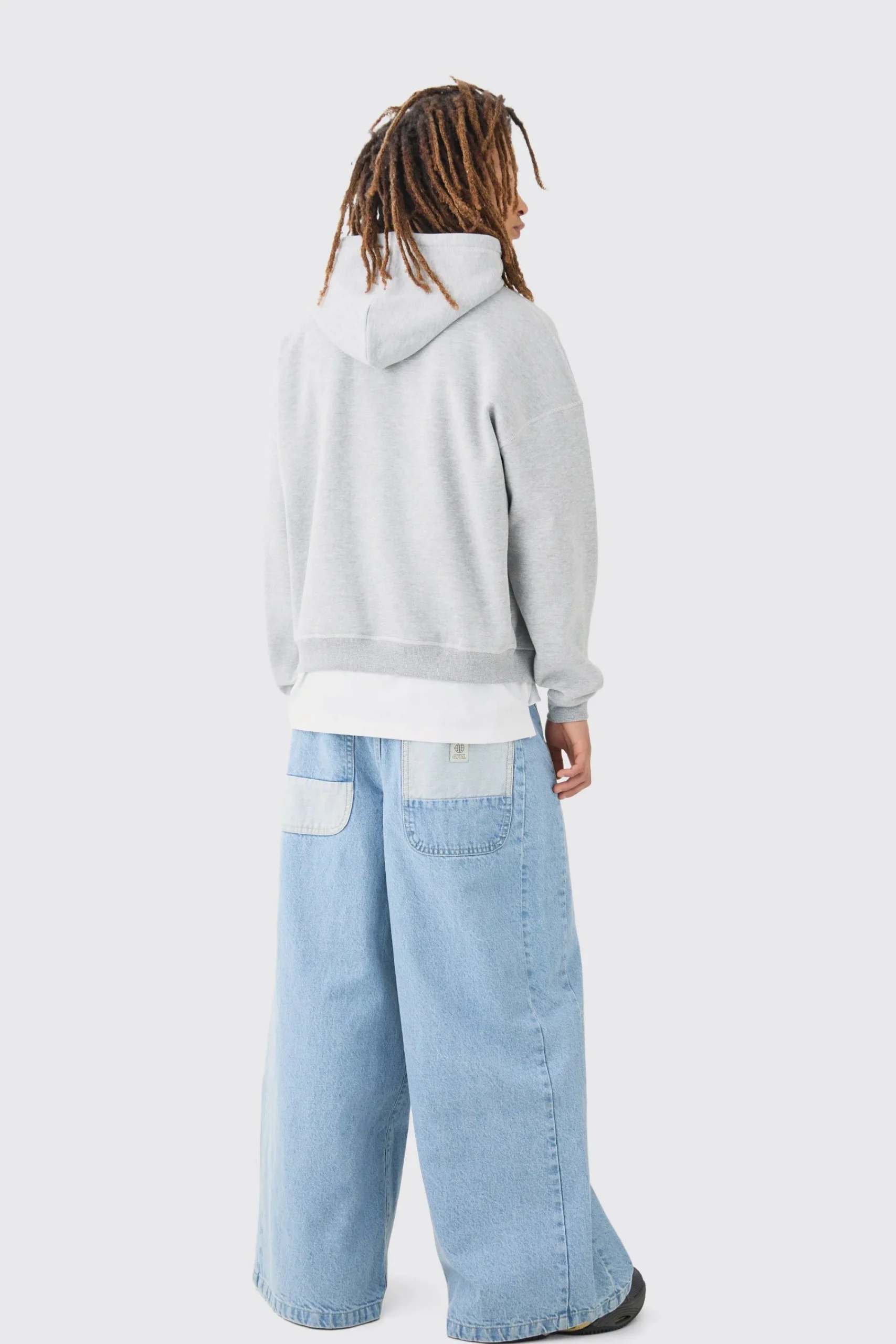 boohooMAN Oversized Boxy Plush Drop Shoulder Printed Hoodie | UK| Hoodies & Sweatshirts