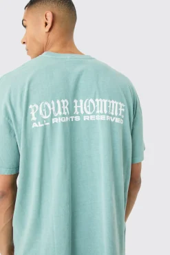 Oversized Boxy Pour Homme Graphic T-shirt | UK^boohooMAN New