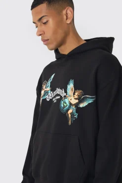 boohooMAN Oversized Boxy Renasissance Print Hoodie | UK| Hoodies & Sweatshirts