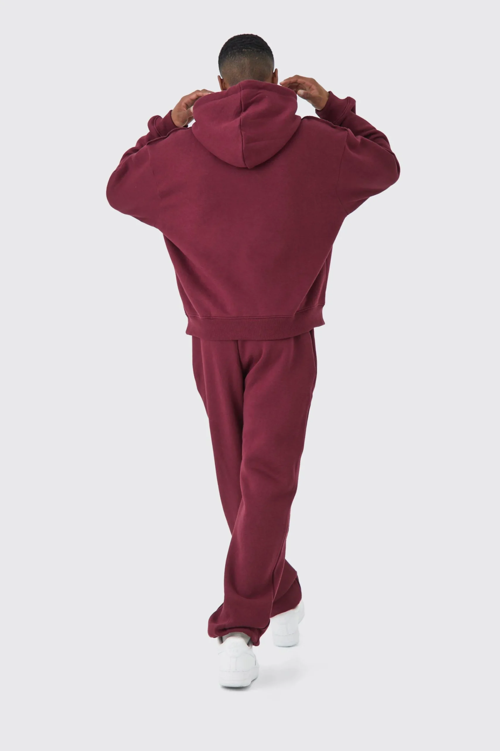 boohooMAN Oversized Boxy Seam Detail Hooded Tracksuit | UK| Tracksuits