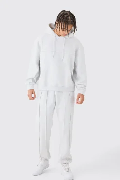 boohooMAN Oversized Boxy Seam Detail Tracksuit | UK| Tracksuits