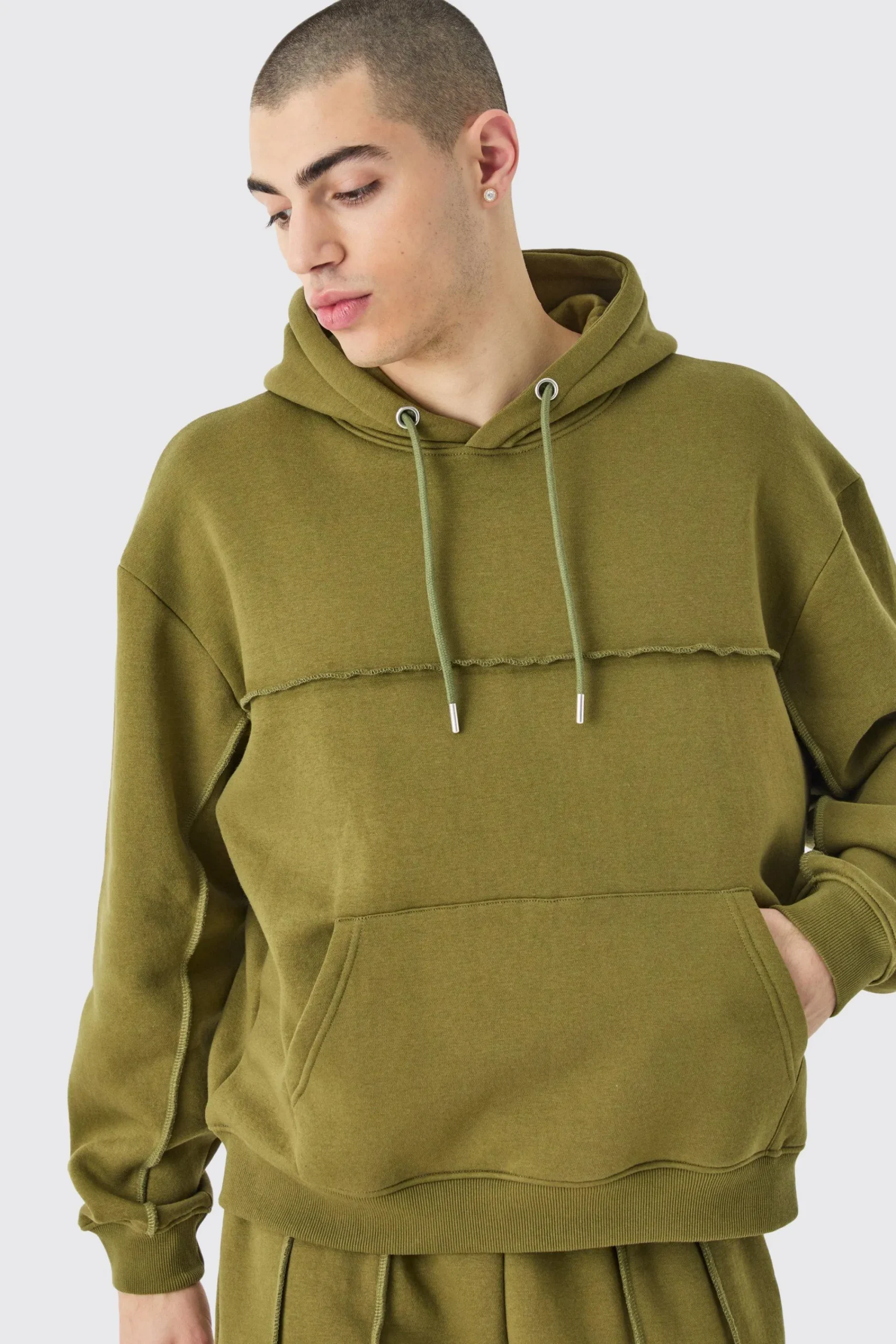 boohooMAN Oversized Boxy Seam Detail Tracksuit | UK| Tracksuits