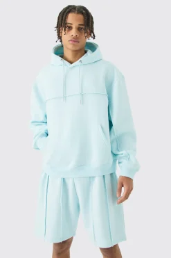 boohooMAN Oversized Boxy Seam Detail Short Tracksuit | UK| Tracksuits