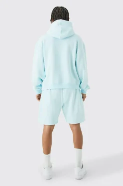 boohooMAN Oversized Boxy Seam Detail Short Tracksuit | UK| Tracksuits