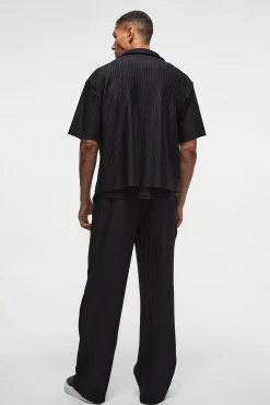 boohooMAN Oversized Boxy Shirt & Straight Pleated Trouser Set | UK| Trousers|Sets & Co-Ords