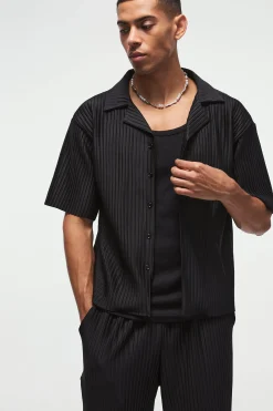 boohooMAN Oversized Boxy Shirt & Straight Pleated Trouser Set | UK| Trousers|Sets & Co-Ords