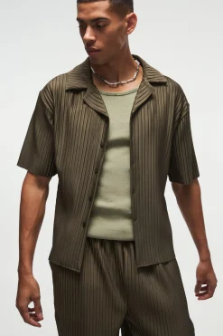 boohooMAN Oversized Boxy Shirt & Straight Pleated Trouser Set | UK| Trousers|Sets & Co-Ords