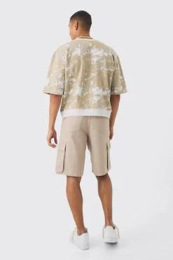 boohooMAN Oversized Boxy Short Sleeve Forest Printed Sweatshirt | UK| Hoodies & Sweatshirts