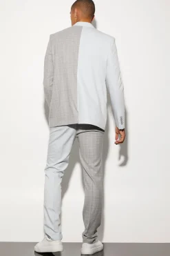 boohooMAN Oversized Boxy Spliced Suit Jacket | UK| Suits & Tailoring