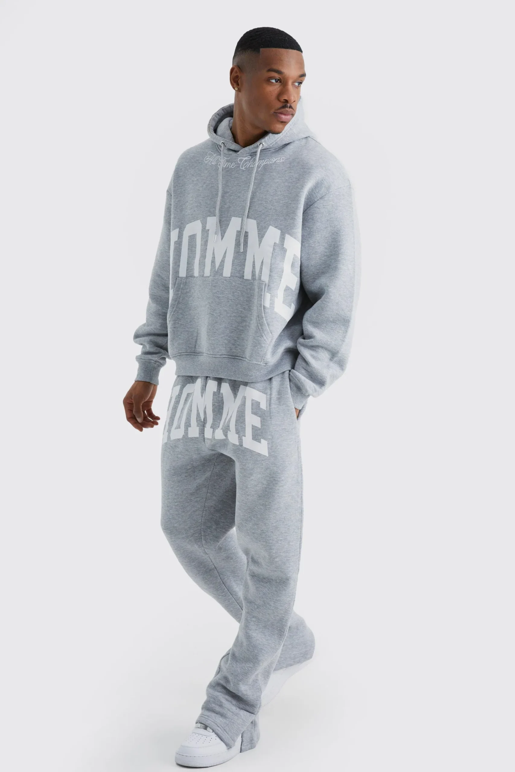boohooMAN Oversized Boxy Split Hem Homme Tracksuit | UK| Tracksuits