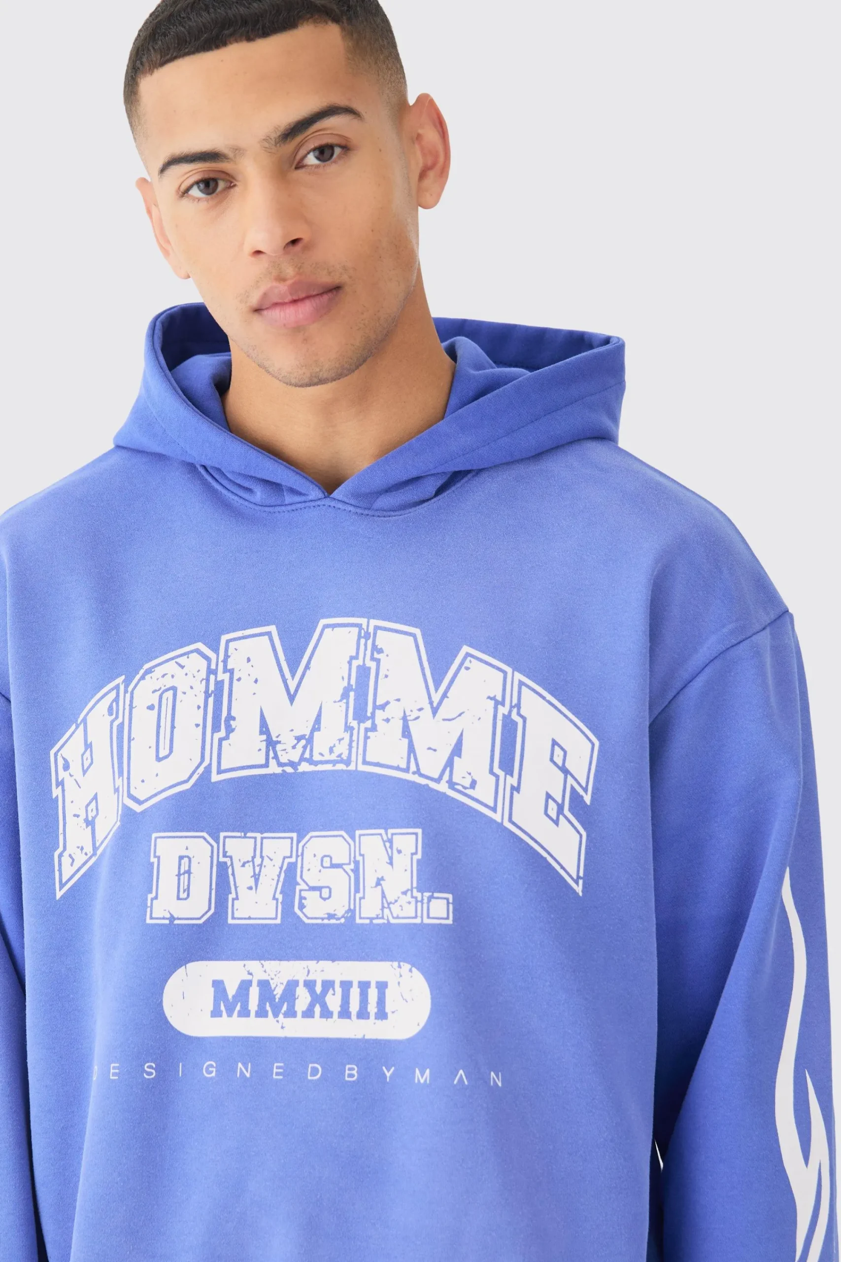 boohooMAN Oversized Boxy Spray Wash Homme Hoodie | UK| Hoodies & Sweatshirts