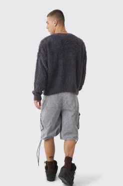 boohooMAN Oversized Boxy Super Fluffy Knitted Jumper | UK| Knitwear