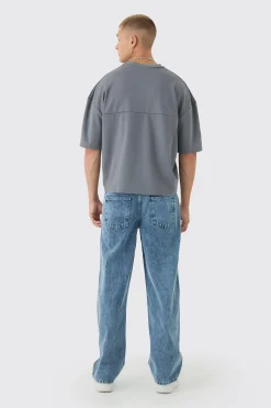 Oversized Boxy Super Heavyweight Premium Football Jersey Top | UK^boohooMAN Best