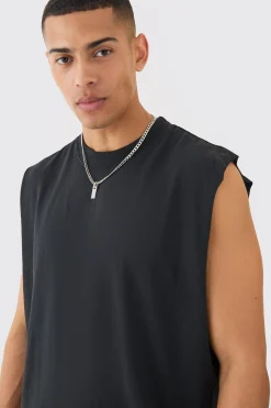 Oversized Boxy Tank | UK^boohooMAN Best