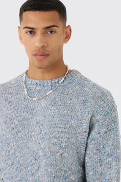 boohooMAN Oversized Boxy Textured Brushed Knitted Jumper | UK| Knitwear