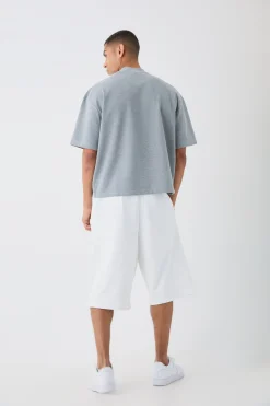 Oversized Boxy Tonal Printed Heavyweight T-shirt | UK^boohooMAN New