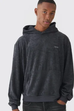 boohooMAN Oversized Boxy Towelling Edition Hoodie | UK| Hoodies & Sweatshirts