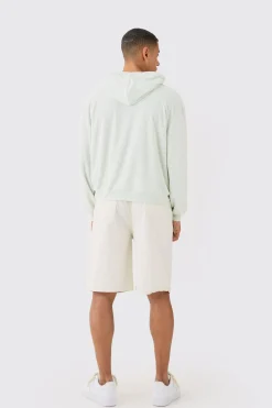 boohooMAN Oversized Boxy Towelling Hoodie | UK| Hoodies & Sweatshirts