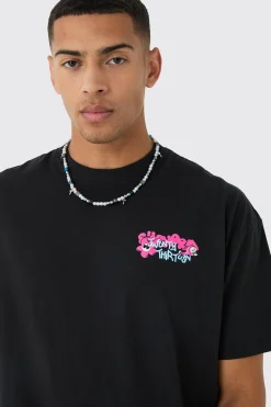 Oversized Boxy Trippy Skull Graphic T-shirt | UK^boohooMAN Best