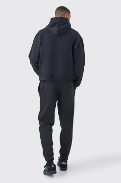 boohooMAN Oversized Boxy Waffle Panel Hoodie | UK| Hoodies & Sweatshirts