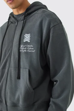 boohooMAN Oversized Boxy Wash Dark Tropics Hoodie | UK| Hoodies & Sweatshirts